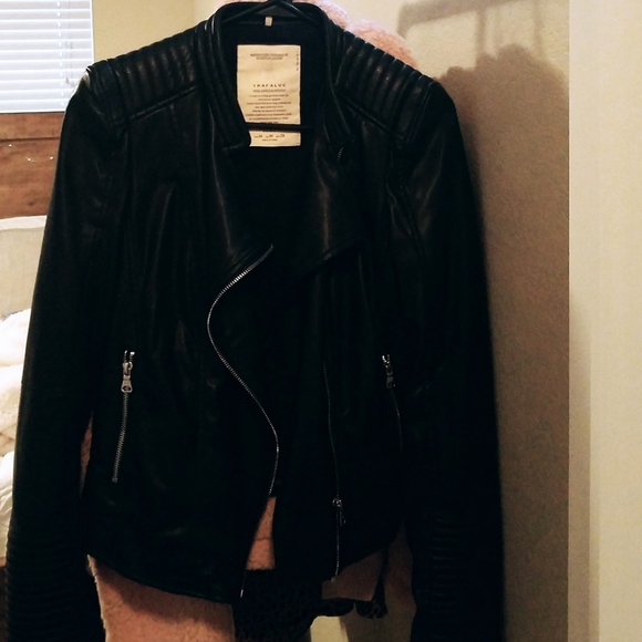 Zara Trafulac Faux Leather Jacket - Picture 2 of 4